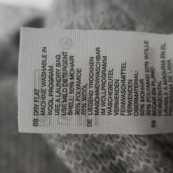 & Other Stories gray alpaca wool blend sweater size Small over sized - Picture 4 of 5